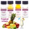 LorAnn SS Tropical Variety pack, 1 dram (.0125 fl oz - 3.7ml) bottles - 4 pack - Includes 1 Each of Tropical Punch, Pineapple, Pina Colada, Mango